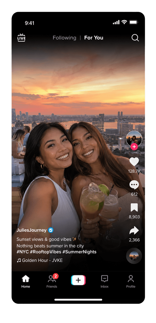 Creator video on TikTok